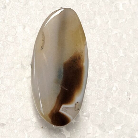 Marbled Agate Ring Adjustable Band Handmade Semi Precious Ring - Picture 3 of 9